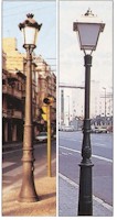 Farolas con soporte de pie